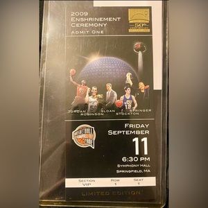 NBA VIP HALL OF FAME TICKET LIMITED EDITION